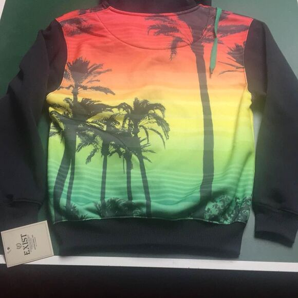 Palm Tree Full Zip Sweatshirt - Men’s Small - New - Picture 6 of 6